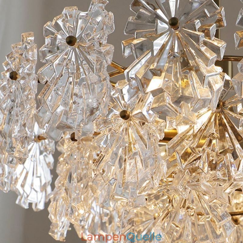Luxus Anhänger Licht Wohnkultur Glas Kronleuchter Wohnzimmer