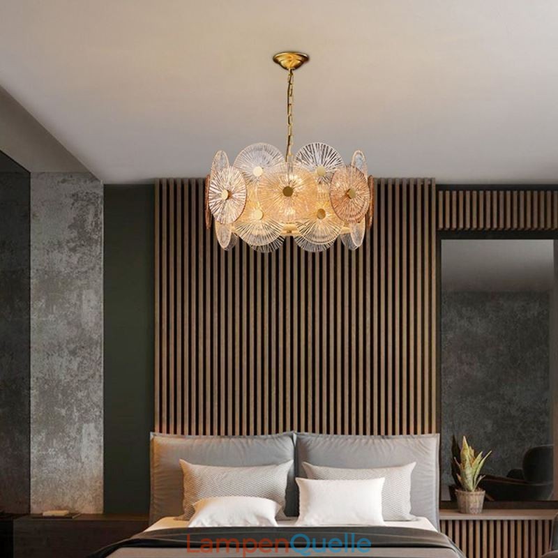 Moderne Spark Disc Kronleuchter Feuerwerk Glas Pendelleuchte Home Deco Beleuchtung