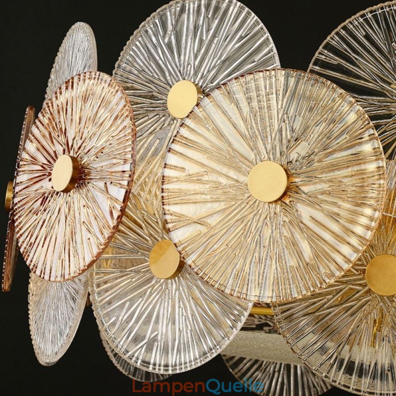 Moderne Spark Disc Kronleuchter Feuerwerk Glas Pendelleuchte Home Deco Beleuchtung