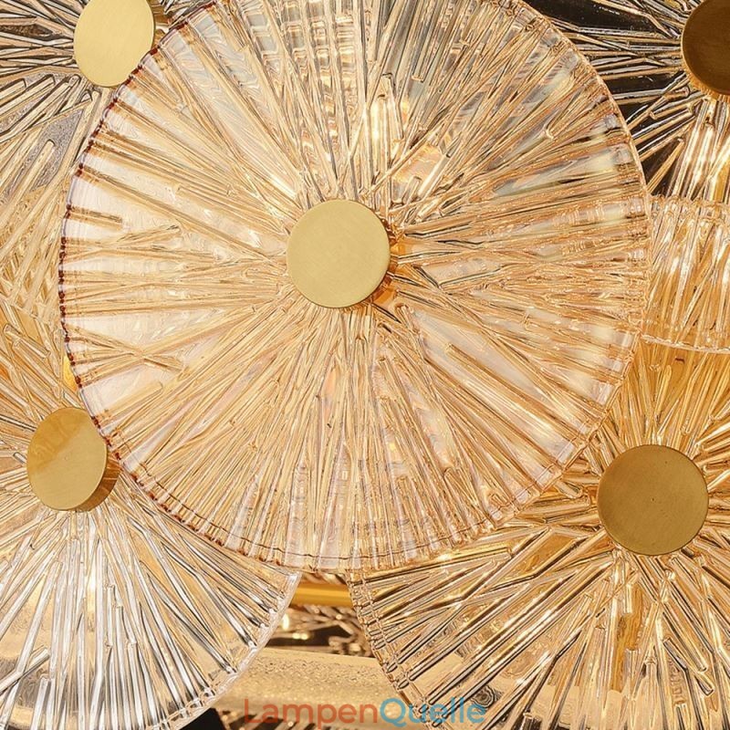 Moderne Spark Disc Kronleuchter Feuerwerk Glas Pendelleuchte Home Deco Beleuchtung
