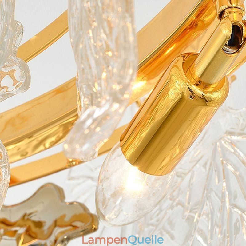 Ahornblatt Pendelleuchte Europäische Wohnkultur Glas Kronleuchter