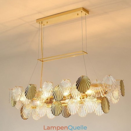 Luxus Glas Kronleuchter Mode Lampe Shell Form Glas Hängelampe Luxus Glas Kronleuchter Mode Lampe Shell Form Glas Hängelampe