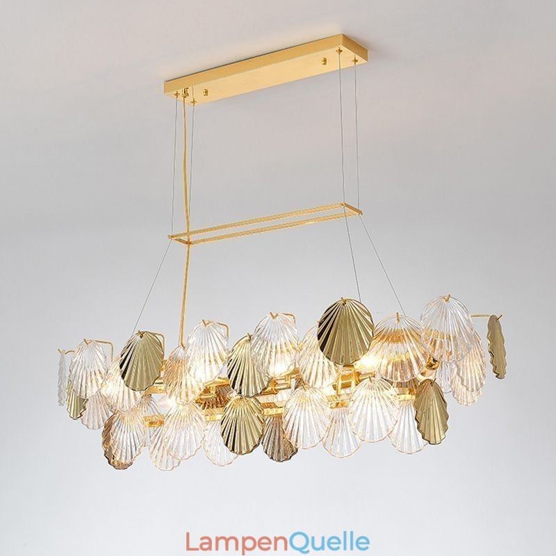 Luxus Glas Kronleuchter Mode Lampe Shell Form Glas Hängelampe