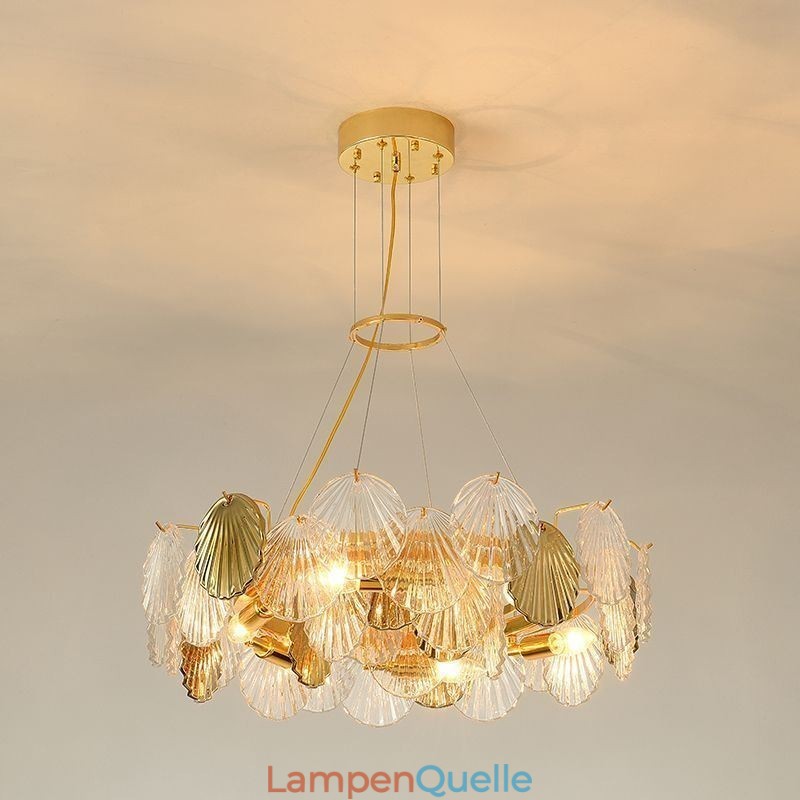 Moderne Shell Glas Kronleuchter Lichter Esszimmer