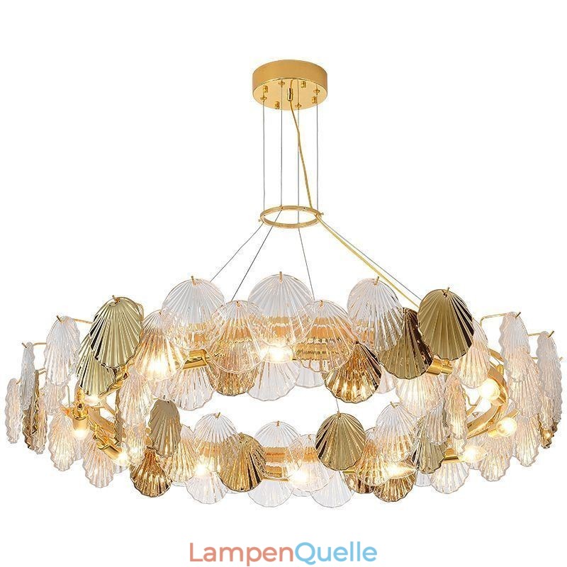Moderne Shell Glas Kronleuchter Lichter Esszimmer