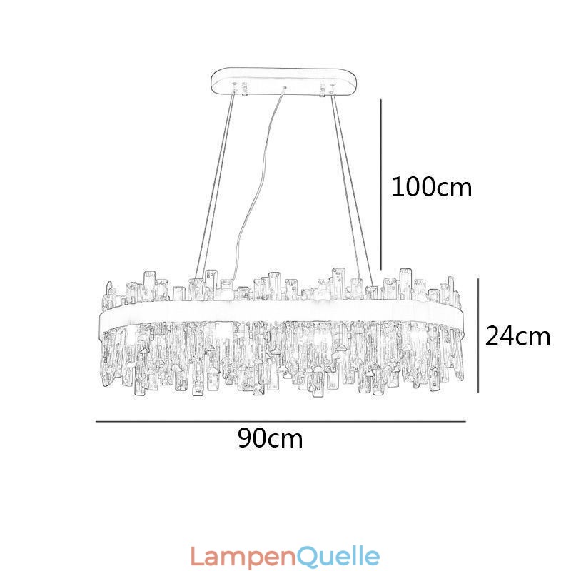Licht Luxus Kronleuchter Post Moderne Glas Pendelleuchte