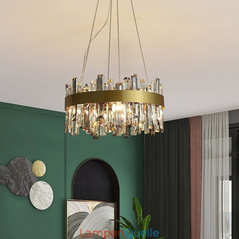 Luxus Glas Kronleuchter Europäischen Stil Pendelleuchte Wohnzimmer