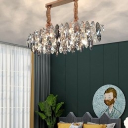 Licht Luxus Anhänger Licht Wohnkultur Glas Kronleuchter Wohnzimmer