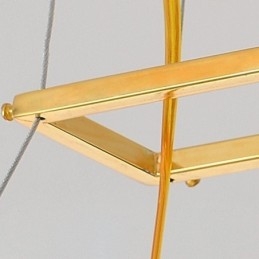 Europäischer Glaspendelleuchter in Fächerform