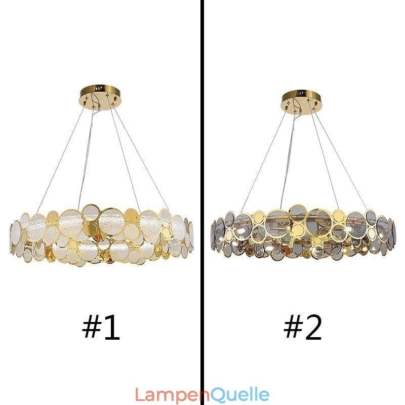 Europäischer Glas-Kronleuchter, kreatives Licht, Luxus-Pendelleuchte