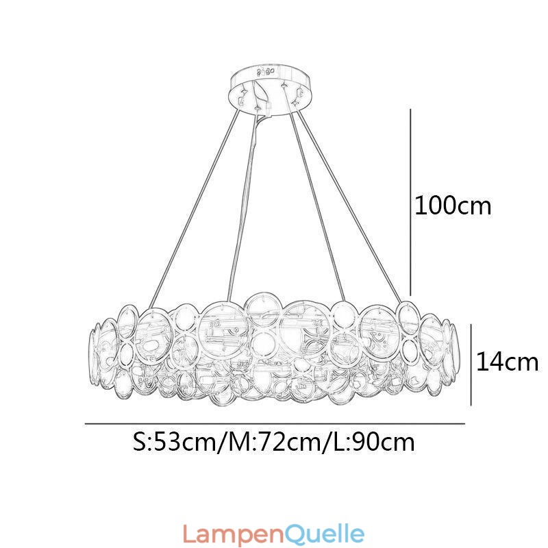 Europäischer Glas-Kronleuchter, kreatives Licht, Luxus-Pendelleuchte
