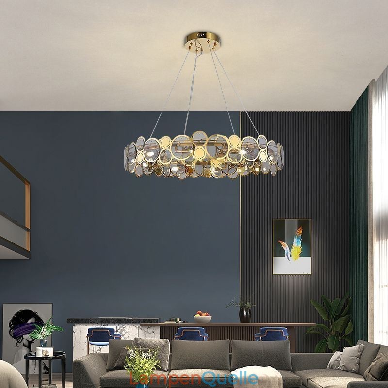 Europäischer Glas-Kronleuchter, kreatives Licht, Luxus-Pendelleuchte
