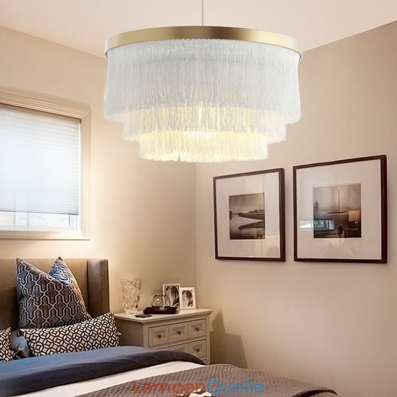 Nordic Dekorative Anhänger Licht Warme Romantische Quaste Kronleuchter Kreative Hängende Lampe