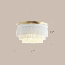 Nordic Dekorative Anhänger Licht Warme Romantische Quaste Kronleuchter Kreative Hängende Lampe