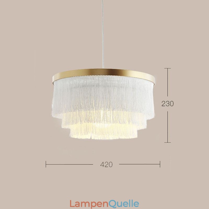 Nordic Dekorative Anhänger Licht Warme Romantische Quaste Kronleuchter Kreative Hängende Lampe