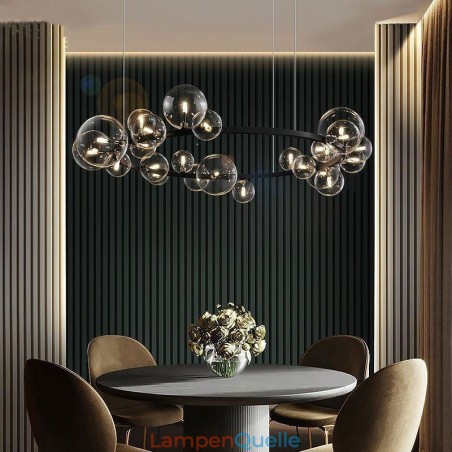 Moderne kreative Metall Kronleuchter transparente Glas Bubble Lampe Moderne kreative Metall Kronleuchter transparente Glas Bubble Lampe