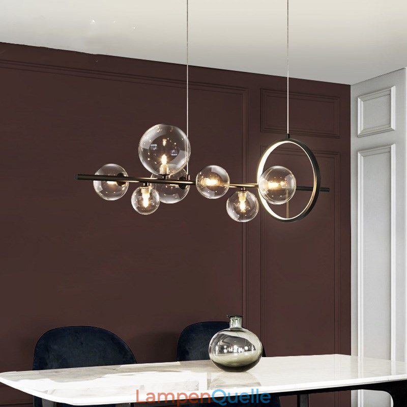 Moderne Glas Bubble Pendelleuchte G9 Glühbirnen Kronleuchter