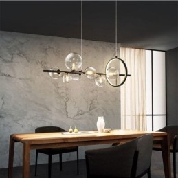 Moderne Glas Bubble Pendelleuchte G9 Glühbirnen Kronleuchter