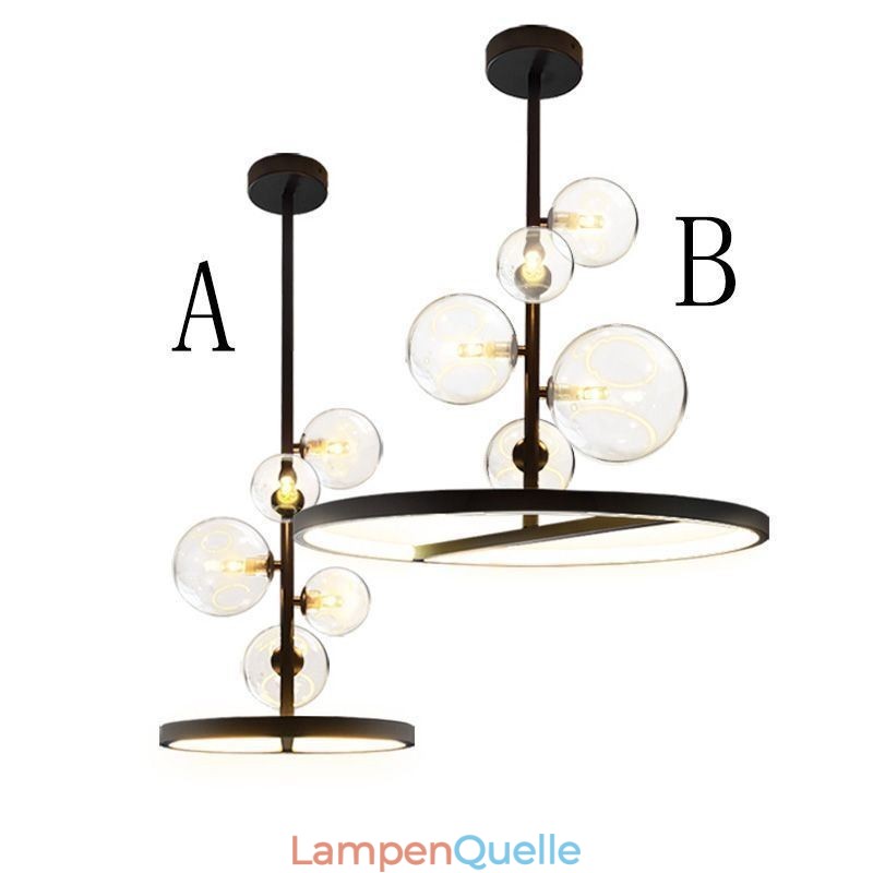 Moderne Hängeleuchten Leuchte Kronleuchter Glas Blase Pendelleuchte