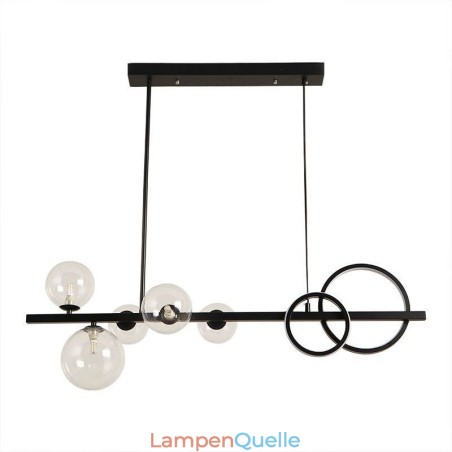 Moderne Glas Bubble Pendelleuchte Schwarz Lange Halterung Lampen Moderne Glas Bubble Pendelleuchte Schwarz Lange Halterung Lampen