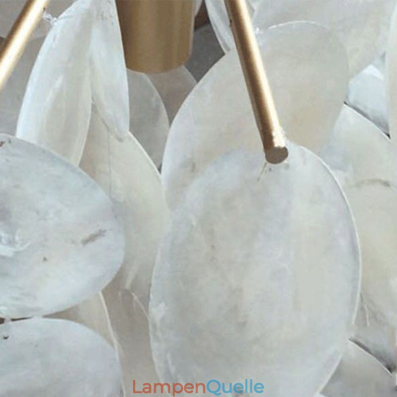 Natürliche Shell Kronleuchter Runde Layered Hängen Licht Esszimmer