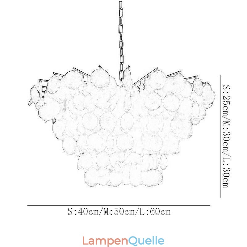 Natürliche Shell Kronleuchter Runde Layered Hängen Licht Esszimmer