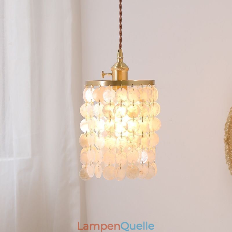 Moderne Klassische Kronleuchter Weiß Shell Schatten Anhänger Beleuchtung Lampe Decke