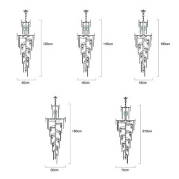 Funkelnde Pendelleuchte Große Deckenleuchte