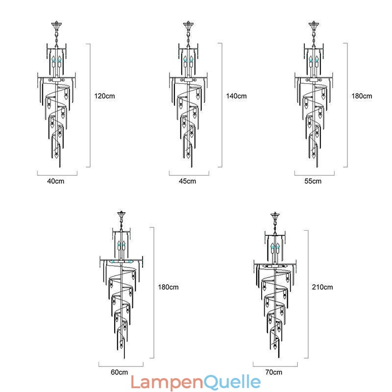 Funkelnde Pendelleuchte Große Deckenleuchte