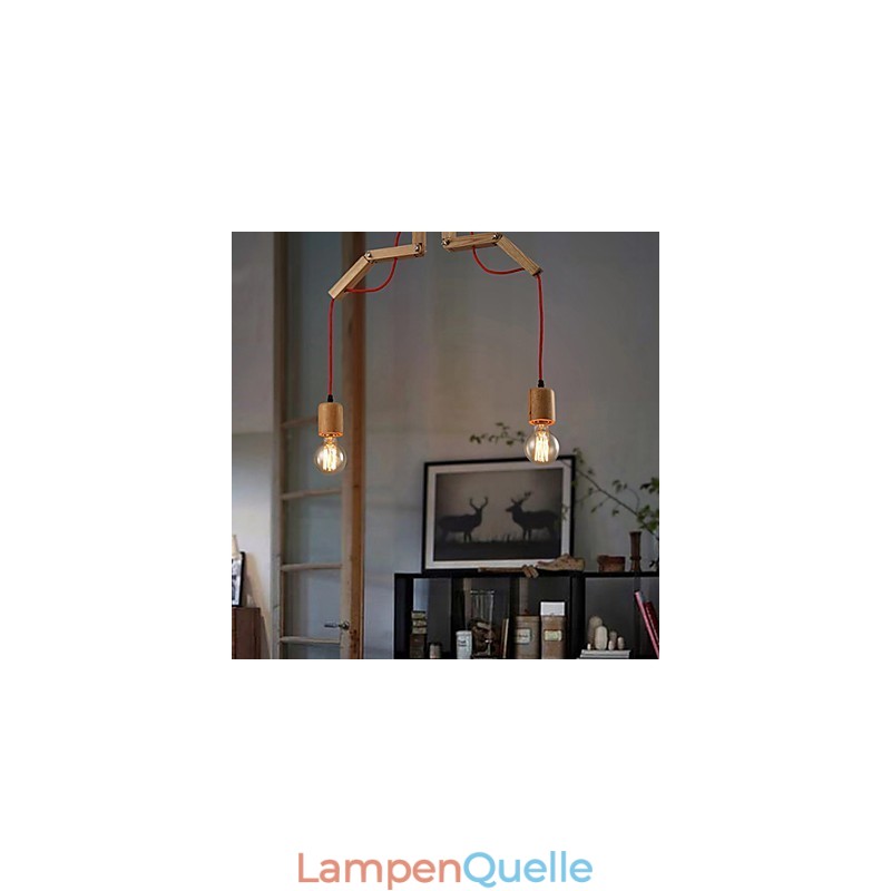 Kronleuchter Mini-Stil Modern Zeitgenössisch Holz Bambus