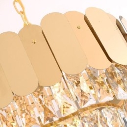 Kristall Pendelleuchte Luxus Oval Deckenleuchte