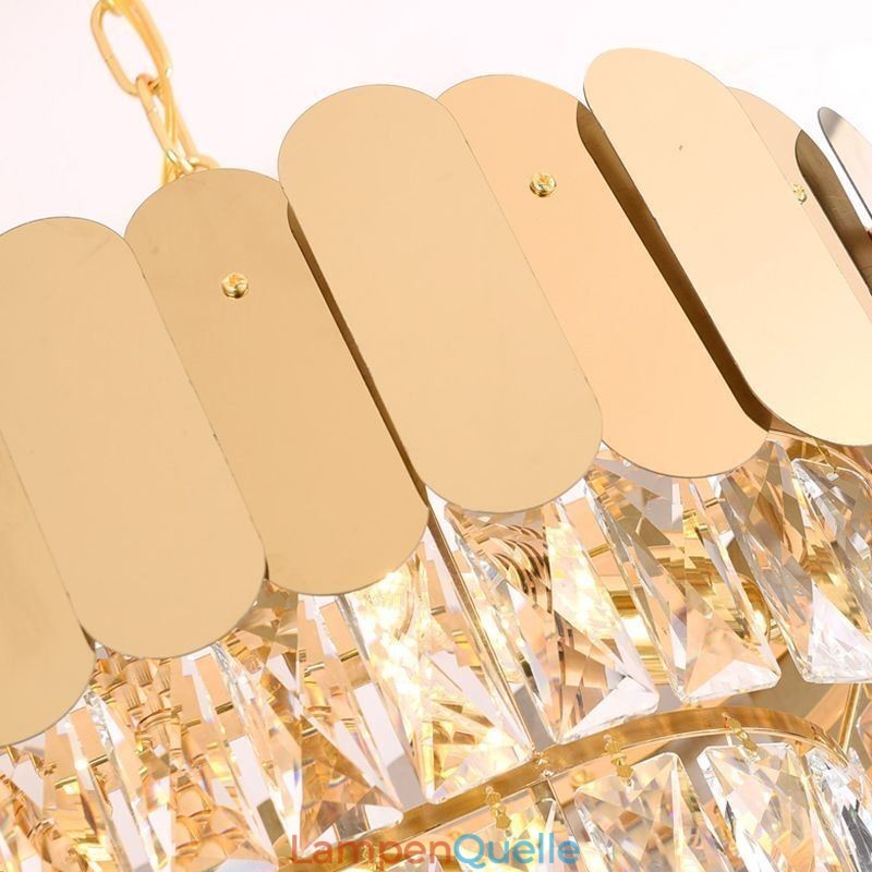 Kristall Pendelleuchte Luxus Oval Deckenleuchte