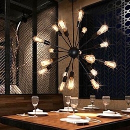 Country Designers Kronleuchter aus antikem Messing und Metall