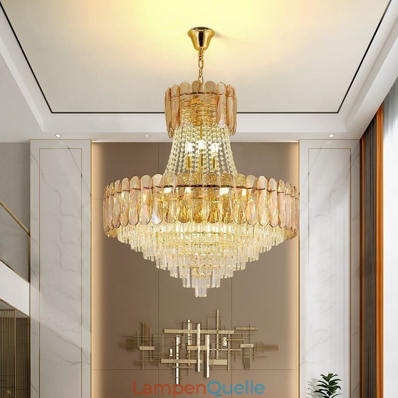 Europäische Kristall Pendelleuchte Moderne Deckenleuchte