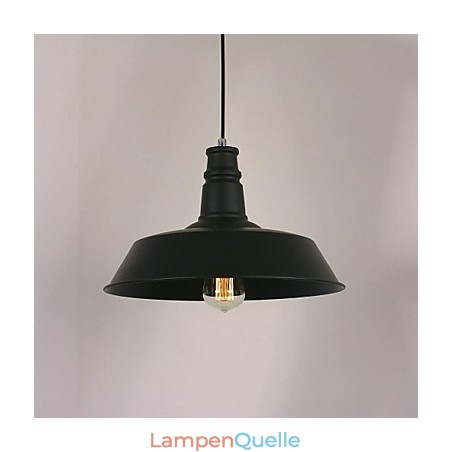 Schwarze moderne Pendelleuchte mit kreisförmigem Lampenschirm Schwarze moderne Pendelleuchte mit kreisförmigem Lampenschirm