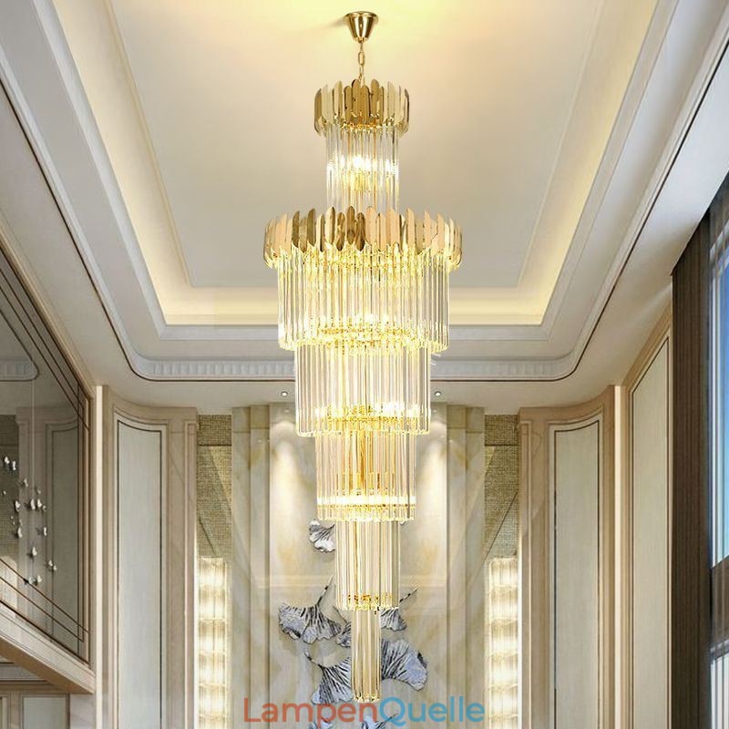 Moderne Kristall Deckenleuchte Pendelleuchte Esszimmer Foyer