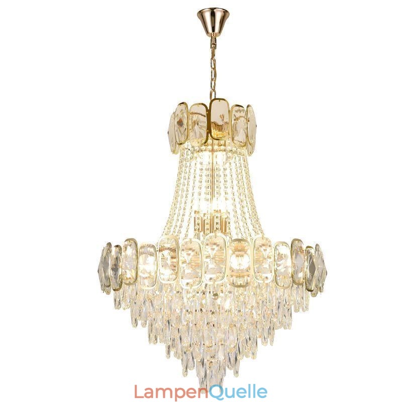 Moderne Kristall-Pendelleuchte, runde Deckenleuchte