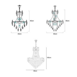 Moderne Kristall-Pendelleuchte, runde Deckenleuchte