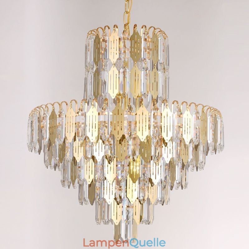 Moderne Kristall-Pendelleuchte, zeitgenössische Deckenlampe