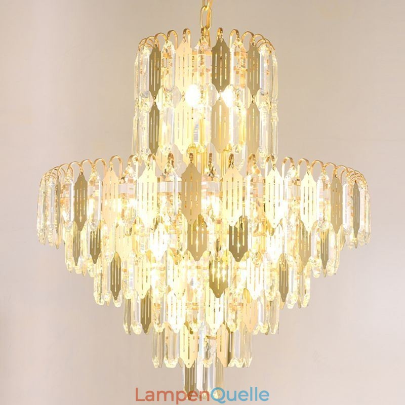 Moderne Kristall-Pendelleuchte, zeitgenössische Deckenlampe
