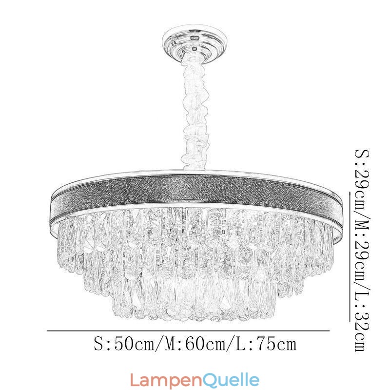 Moderne Pendelleuchte Kristall Deckenleuchte 9 12 16 Lichter