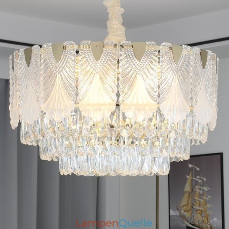 Kristall Pendelleuchte Lacy Runde Deckenleuchte Kristall Pendelleuchte Lacy Runde Deckenleuchte