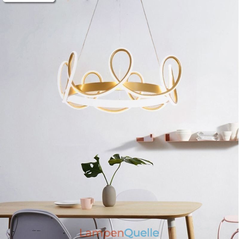 Moderne Hängeleuchte Crown Pendelleuchte Aluminium 1 Licht