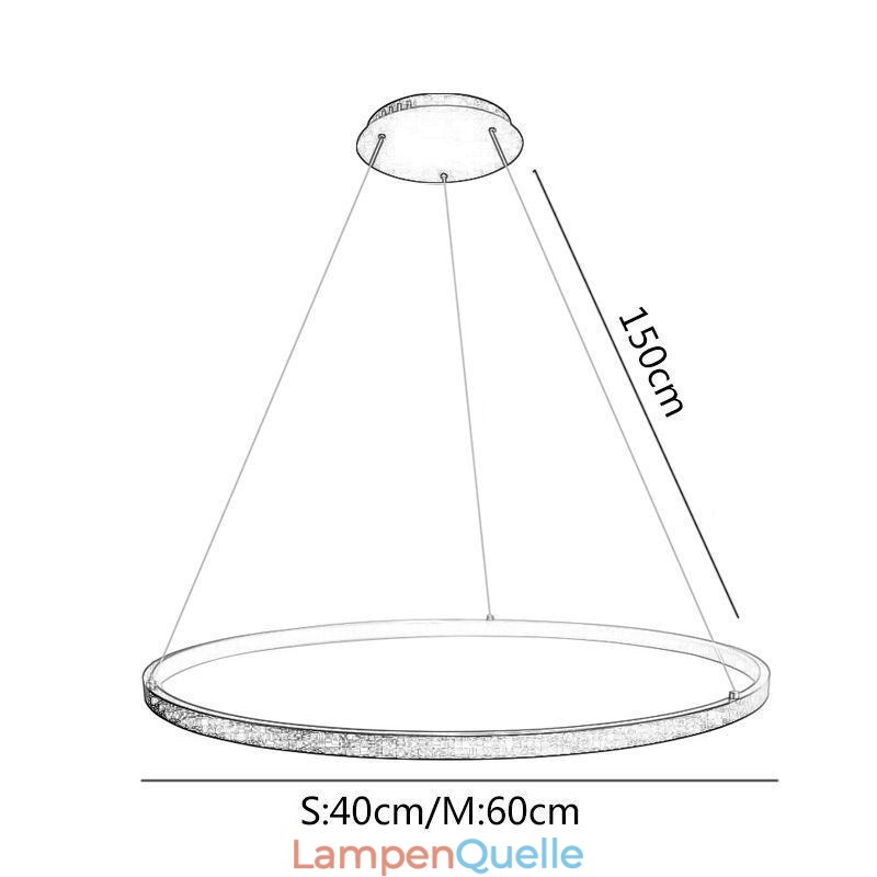 Pendelleuchte Acryl Kreis Hängeleuchte