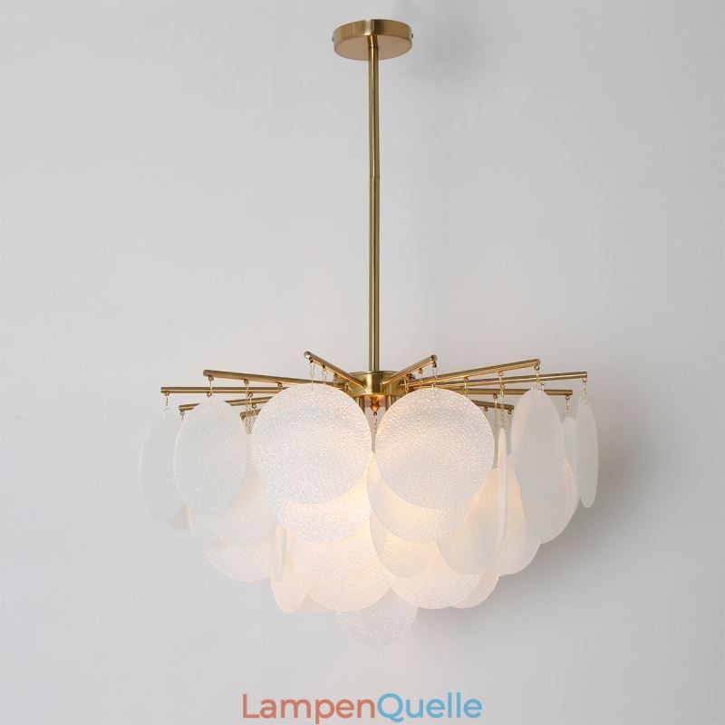 Moderne 6-flammige Hängeleuchte Pendelleuchte mit Glasform