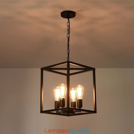 Moderne einfache Pendelleuchte Eisenkäfig Hängelampe Moderne einfache Pendelleuchte Eisenkäfig Hängelampe