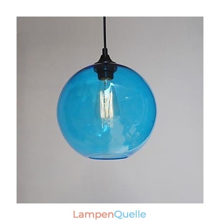 Moderne Glas-Hängeleuchte im runden blauen Blasen-Design Moderne Glas-Hängeleuchte im runden blauen Blasen-Design