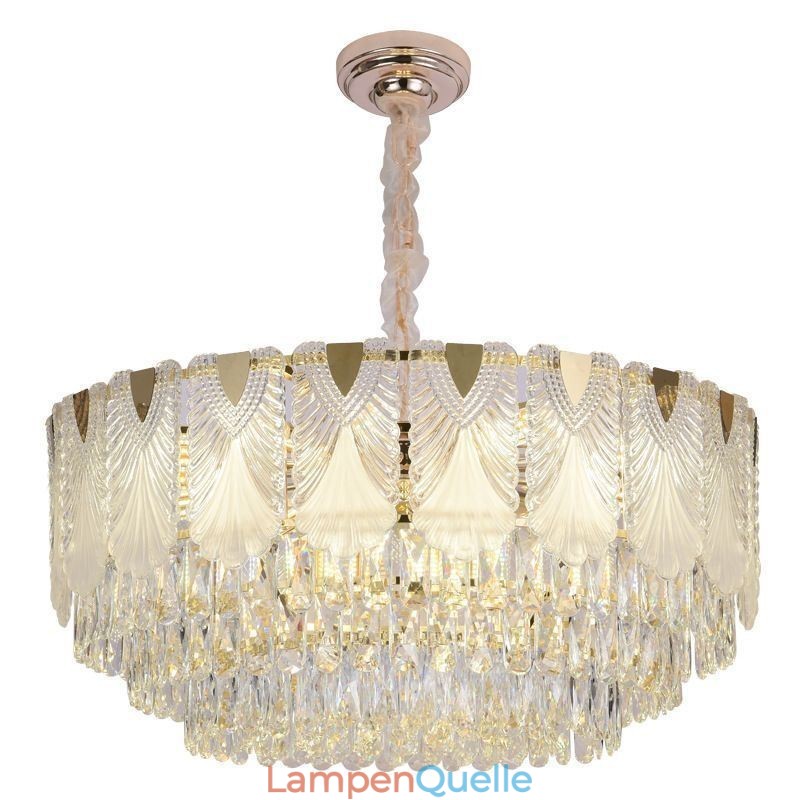 Kristall Pendelleuchte Lacy Runde Deckenleuchte