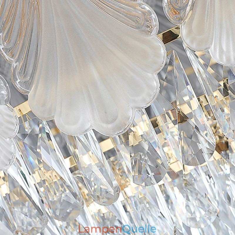 Kristall Pendelleuchte Lacy Runde Deckenleuchte