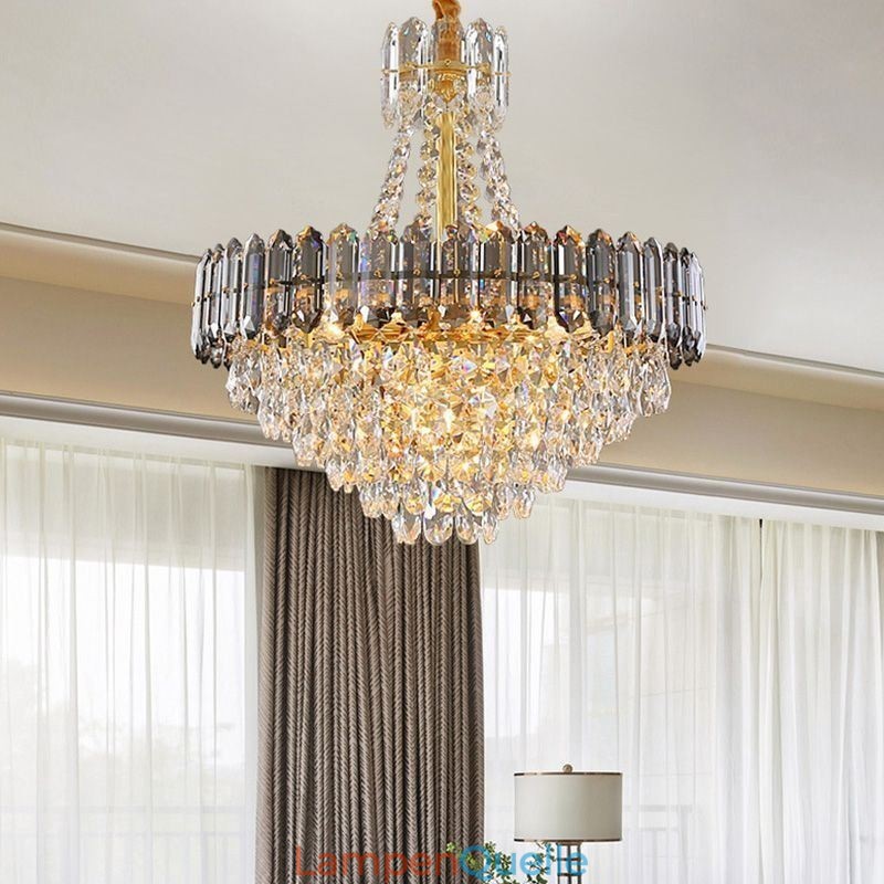 Kristall Pendelleuchte Konische Hängeleuchte Leuchte Licht